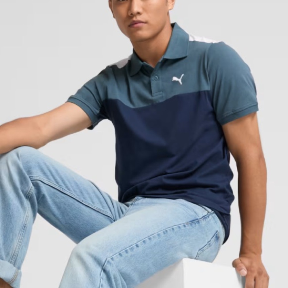 Puma Men's Essentials Block Short Sleeve Polo Shirt Size XXL